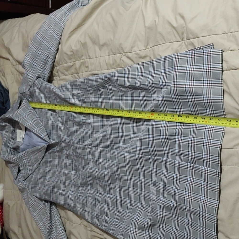 Avec Le Filles Women's Plaid Trench Coat Size L - Picture 12 of 13